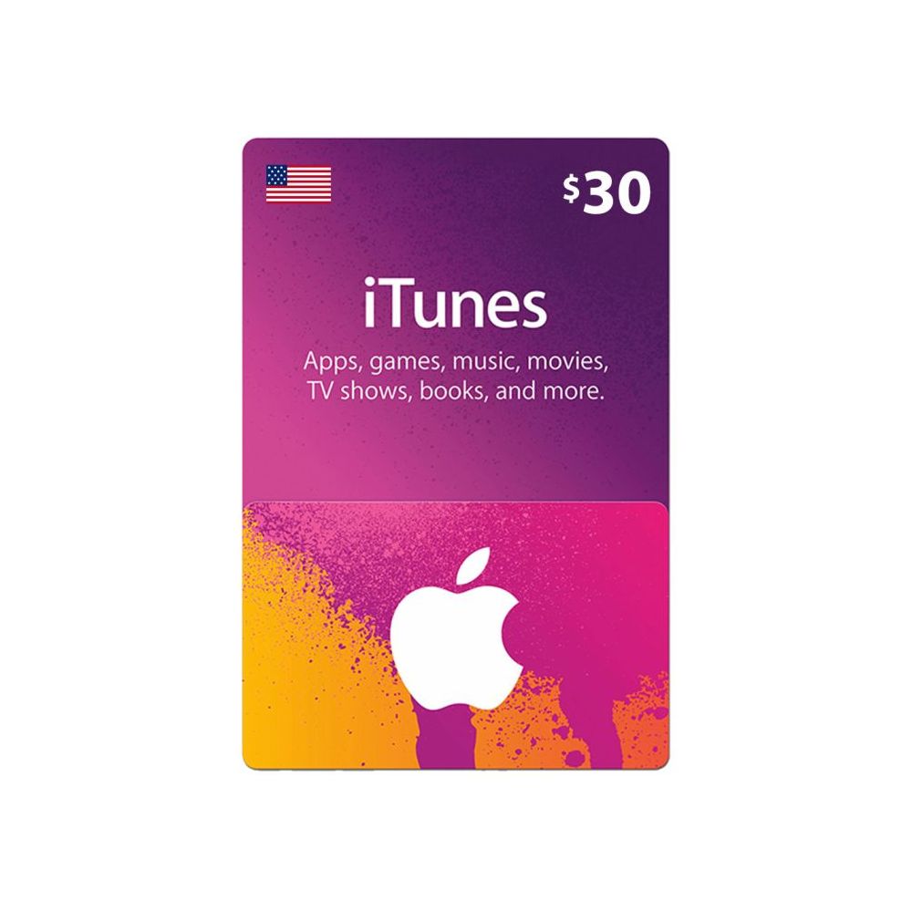 Apple iTunes Gift Card $30 (U.S. Account)