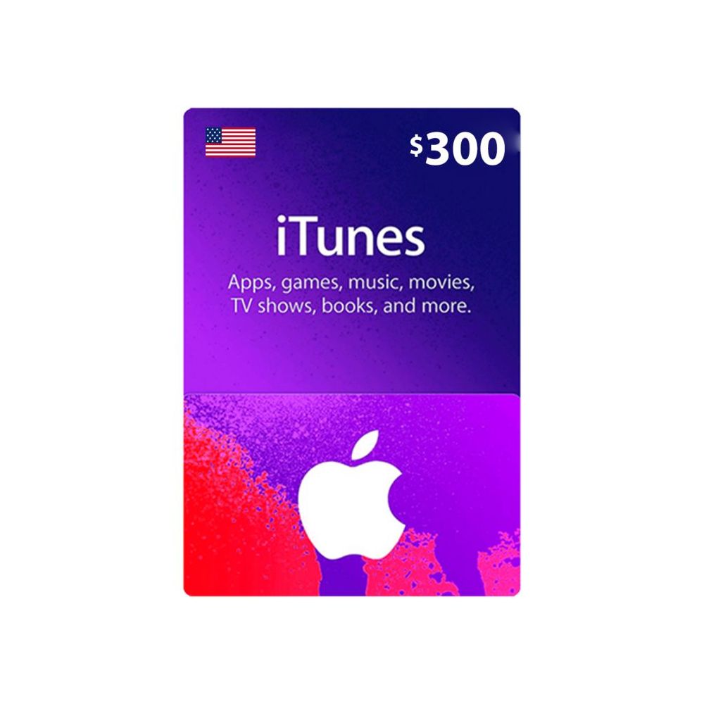 Apple iTunes Gift Card $300 (U.S. Account)