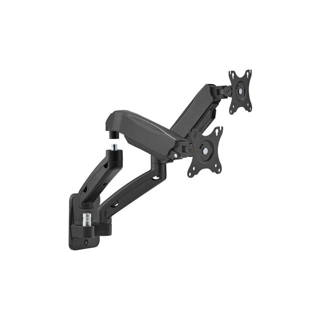 Gameon Go-5015 Economy Spring-assisted Wall Mounted Single Monitor Arm, Stand And Mount For Gaming And Office Use, 17" - 32", Each Arm Up To 9 Kg, Black