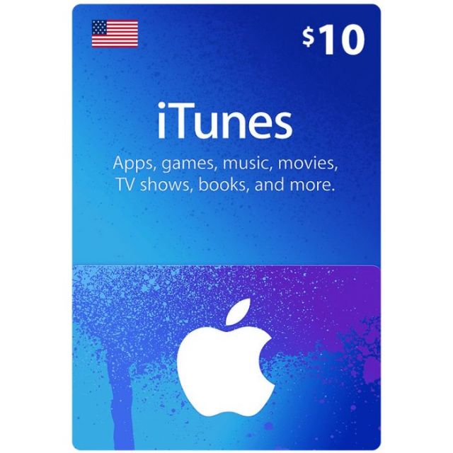 Apple iTunes Gift Card $10 (U.S. Account)