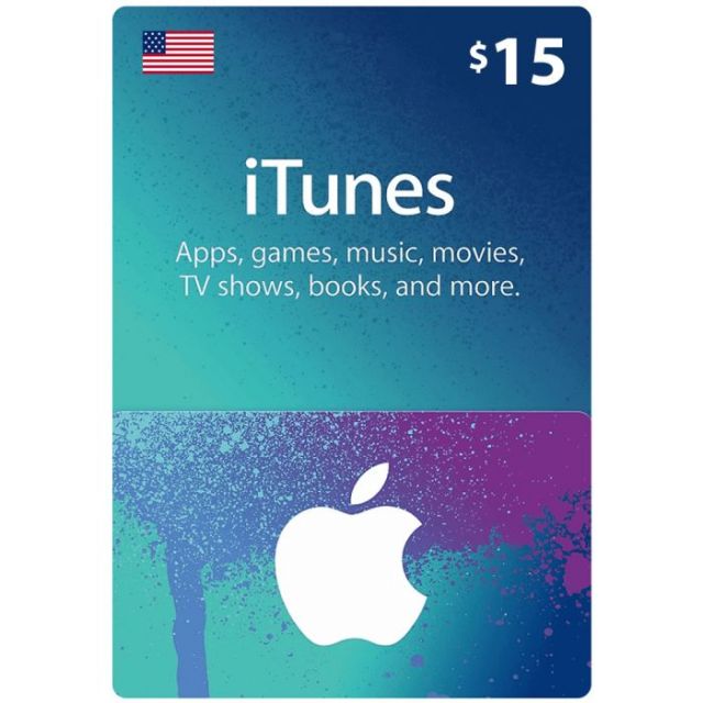 Apple iTunes Gift Card $15 (U.S. Account)