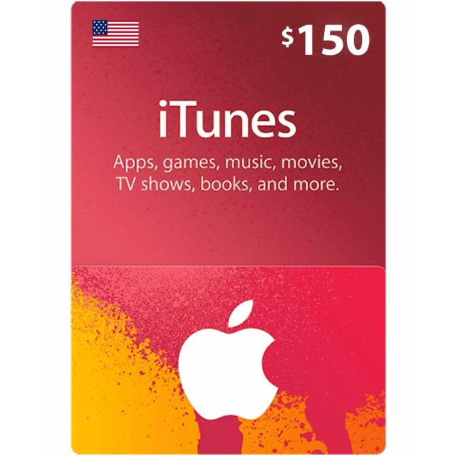 Apple iTunes Gift Card $150 (U.S. Account)