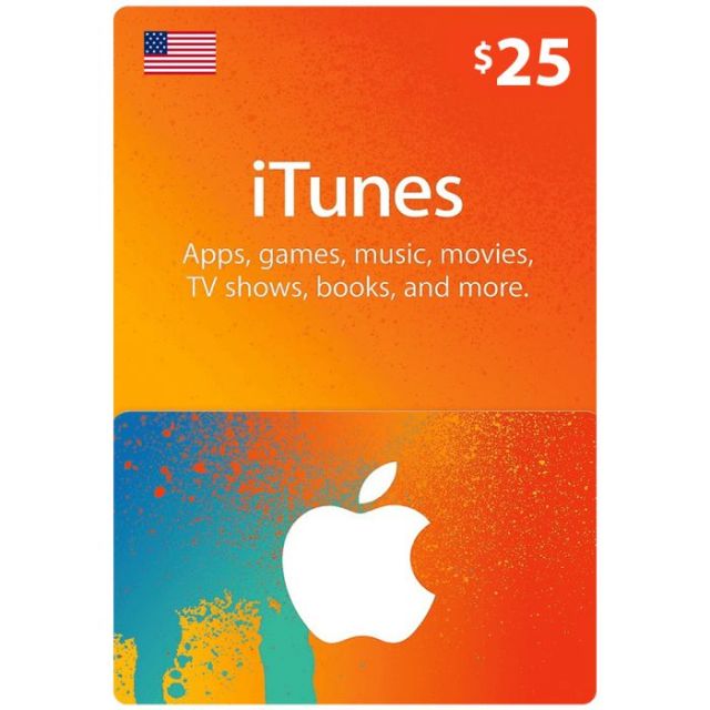 Apple iTunes Gift Card $25 (U.S. Account)