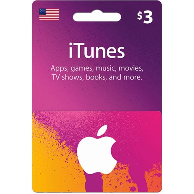 Apple iTunes Gift Card $3 (U.S. Account)